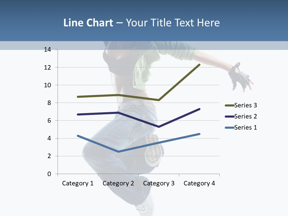 Young Attractive Gymnastic PowerPoint Template