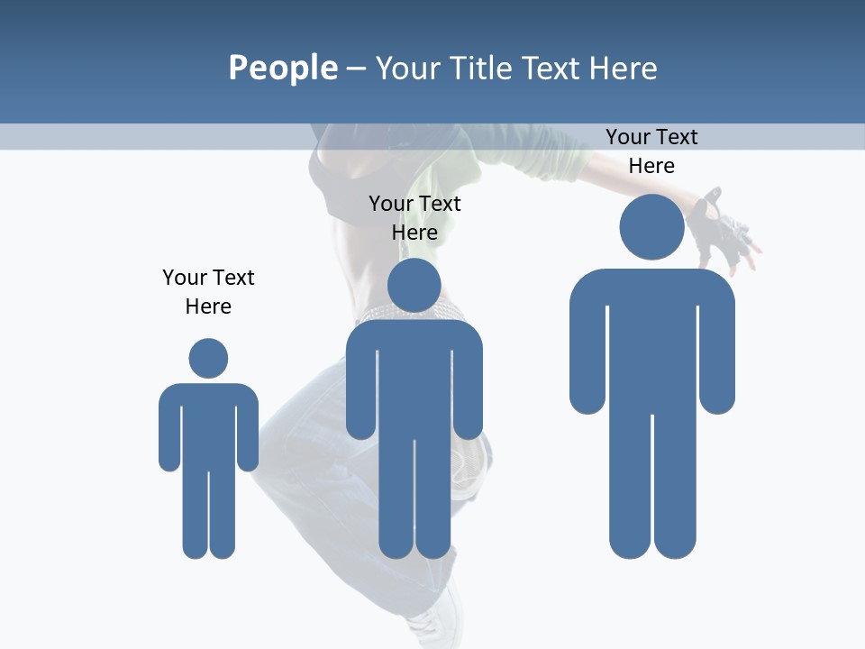 Young Attractive Gymnastic PowerPoint Template