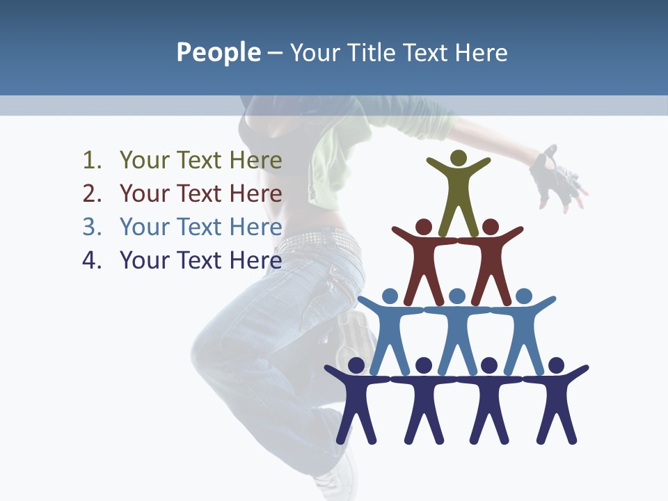 Young Attractive Gymnastic PowerPoint Template