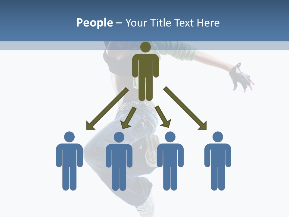 Young Attractive Gymnastic PowerPoint Template