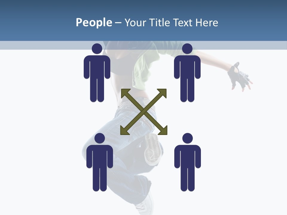 Young Attractive Gymnastic PowerPoint Template