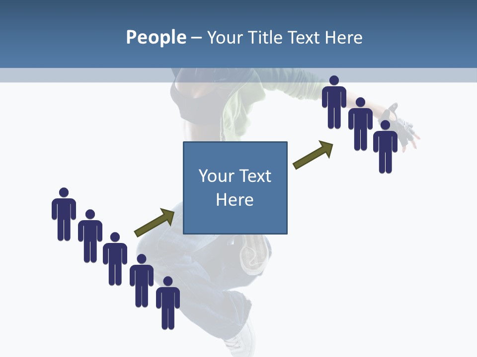 Young Attractive Gymnastic PowerPoint Template