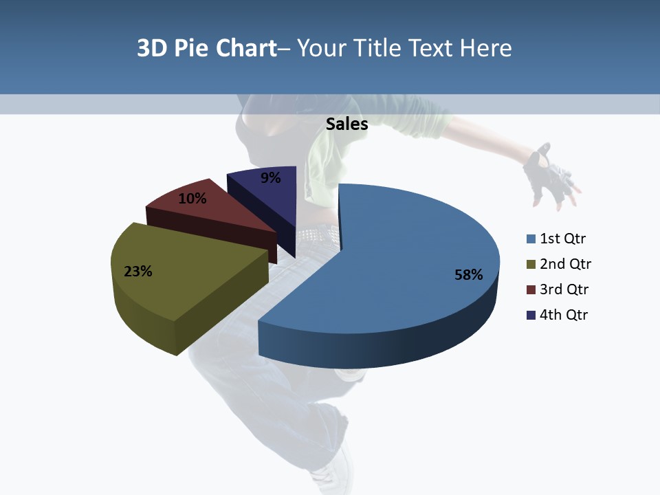 Young Attractive Gymnastic PowerPoint Template