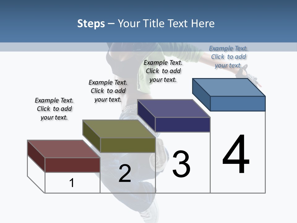 Young Attractive Gymnastic PowerPoint Template