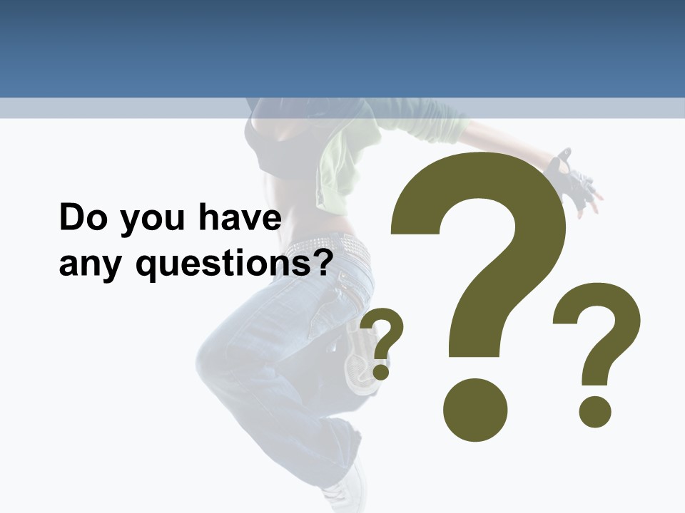 Young Attractive Gymnastic PowerPoint Template