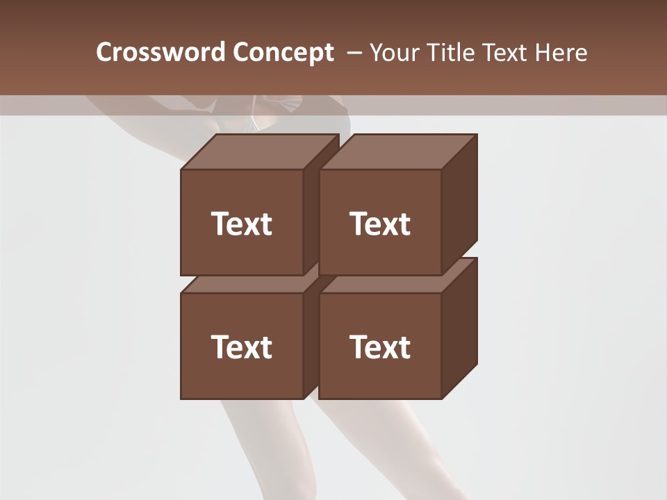 Action Stretching Vertical PowerPoint Template