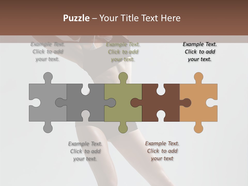 Action Stretching Vertical PowerPoint Template