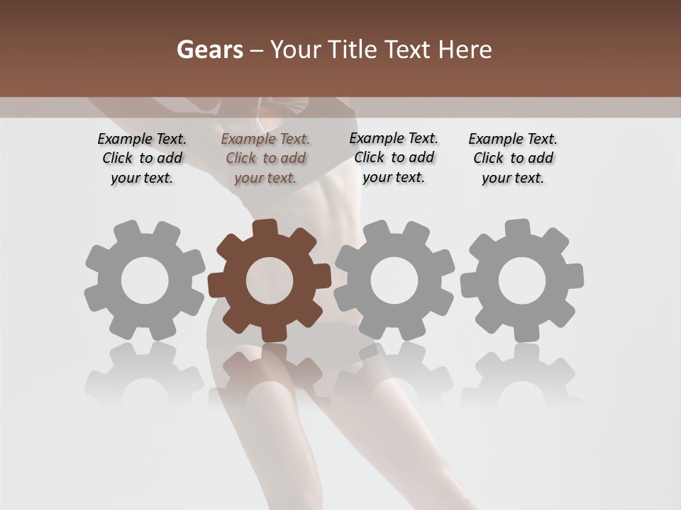 Action Stretching Vertical PowerPoint Template