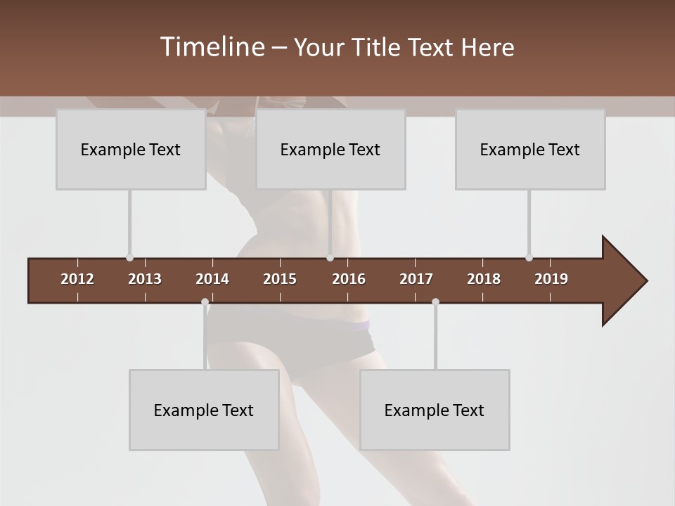 Action Stretching Vertical PowerPoint Template