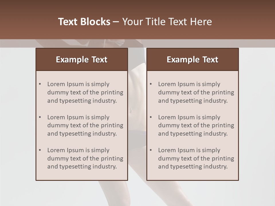 Action Stretching Vertical PowerPoint Template