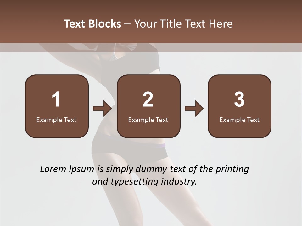 Action Stretching Vertical PowerPoint Template