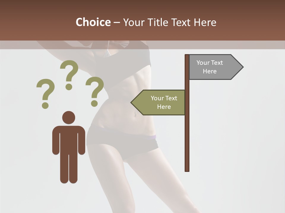 Action Stretching Vertical PowerPoint Template