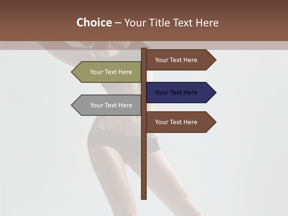 Action Stretching Vertical PowerPoint Template
