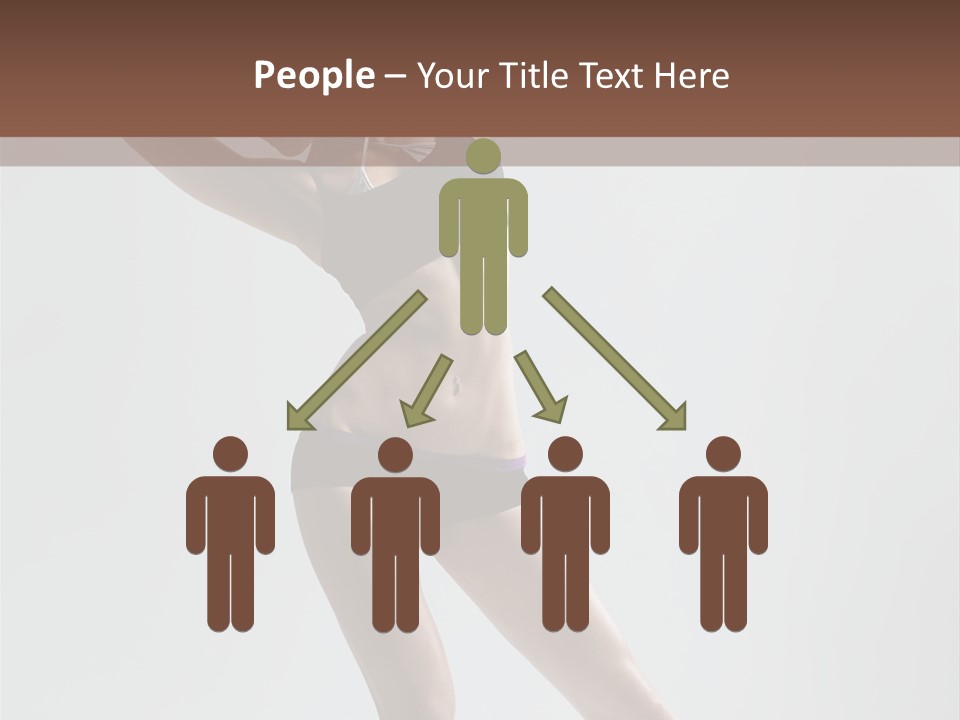 Action Stretching Vertical PowerPoint Template