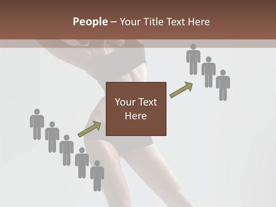 Action Stretching Vertical PowerPoint Template
