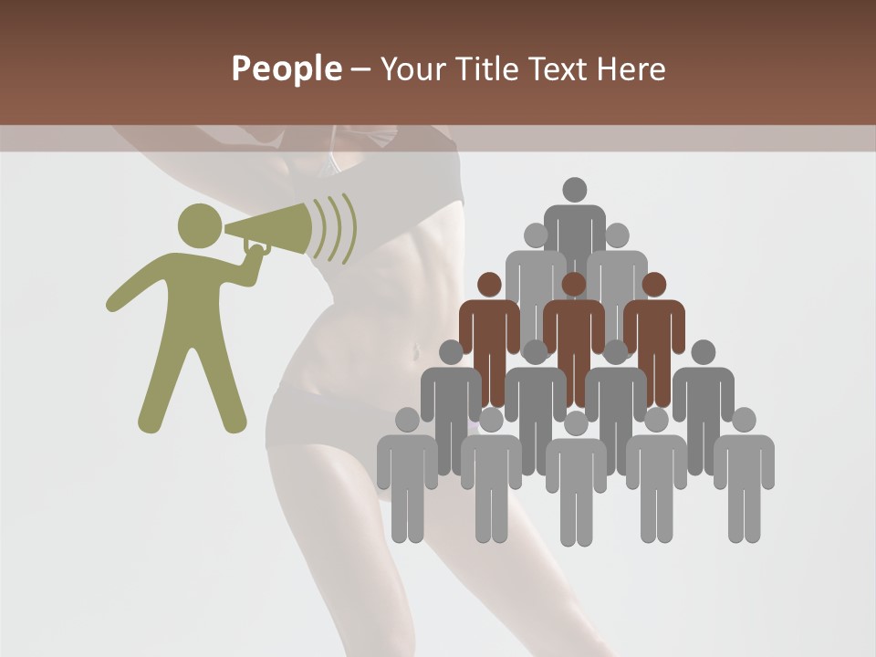 Action Stretching Vertical PowerPoint Template