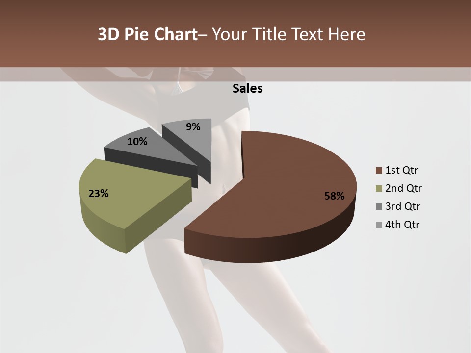 Action Stretching Vertical PowerPoint Template