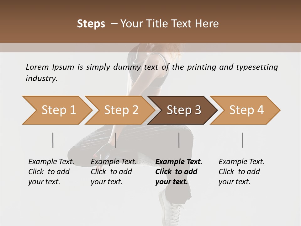 Flexibility Cheerful Action PowerPoint Template