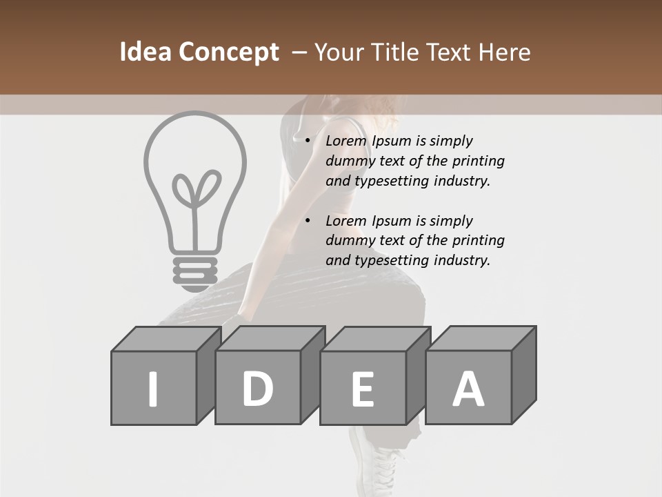 Flexibility Cheerful Action PowerPoint Template