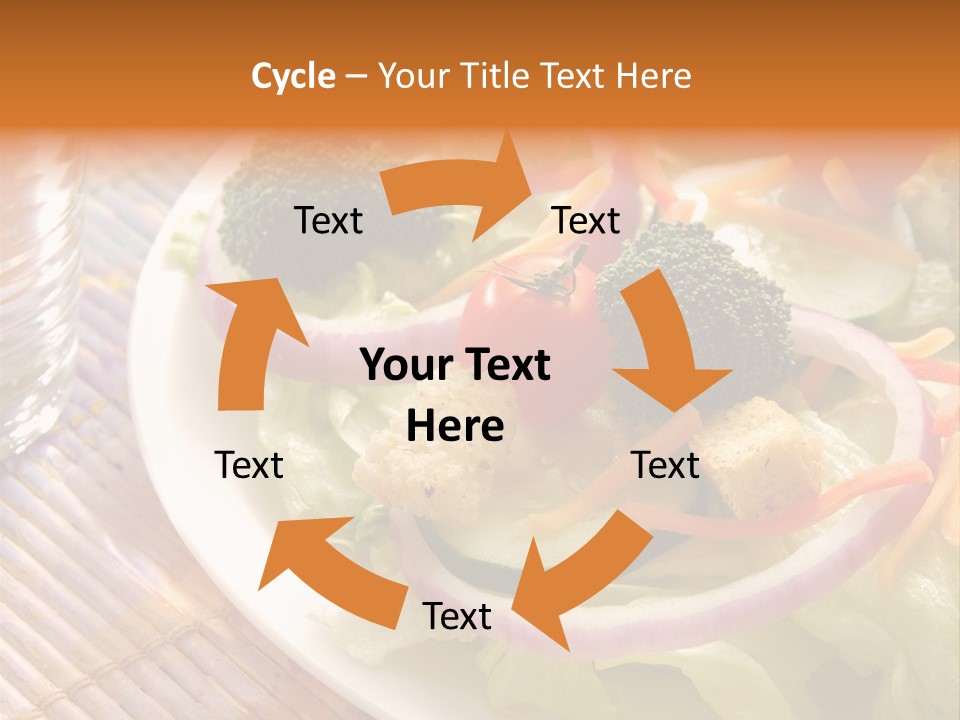 Cucumbers Water Tomatoes PowerPoint Template