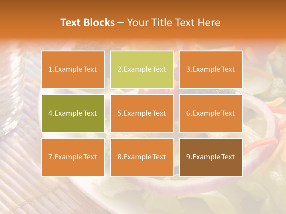 Cucumbers Water Tomatoes PowerPoint Template