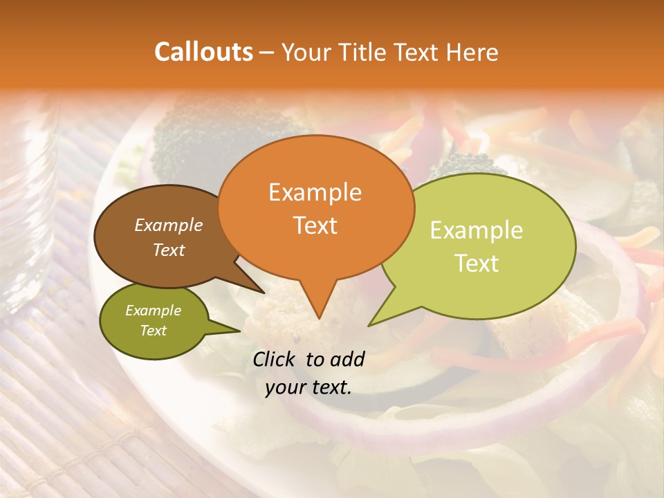 Cucumbers Water Tomatoes PowerPoint Template