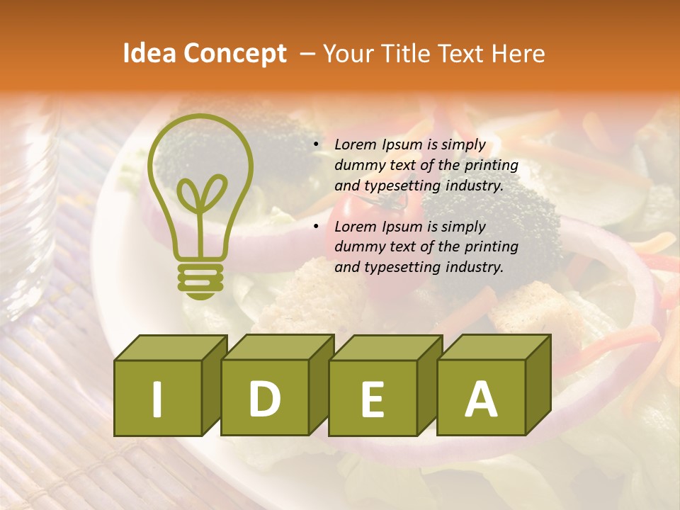 Cucumbers Water Tomatoes PowerPoint Template