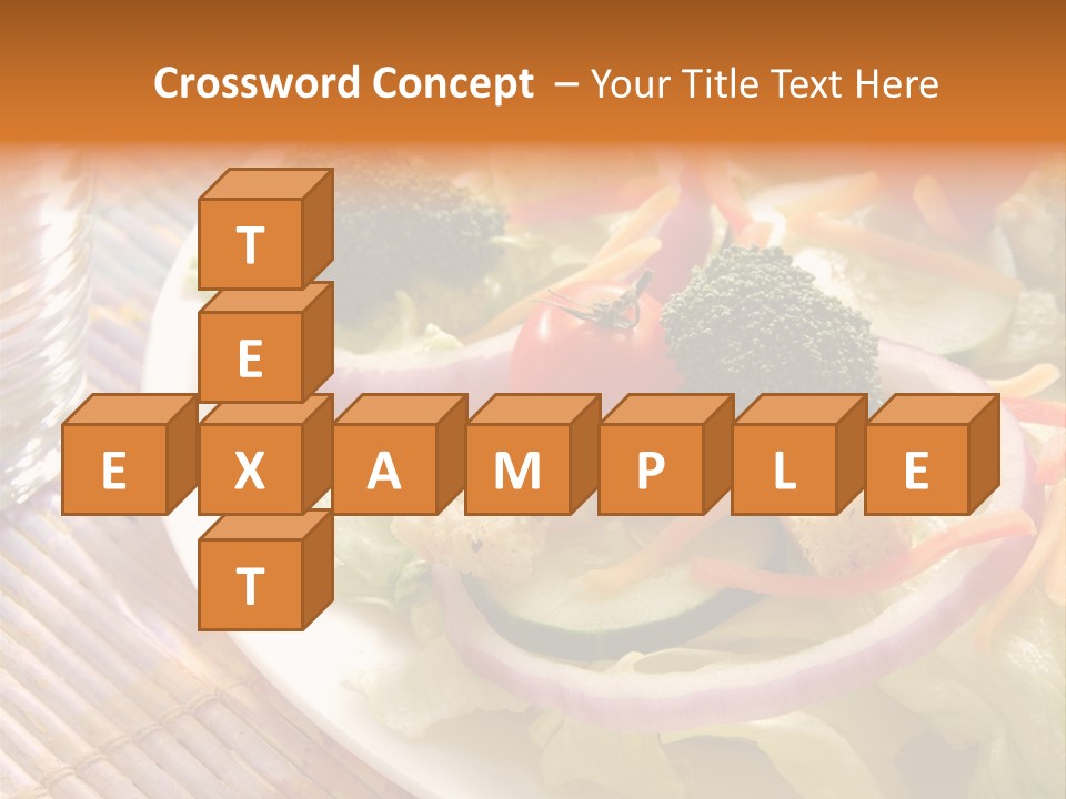 Cucumbers Water Tomatoes PowerPoint Template