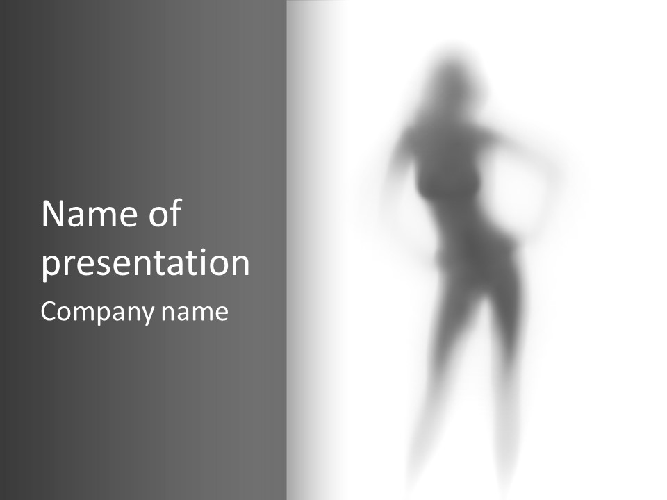 Woman Nice Front PowerPoint Template