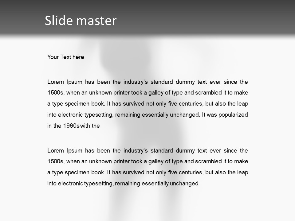 Woman Nice Front PowerPoint Template