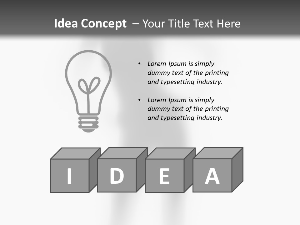 Woman Nice Front PowerPoint Template