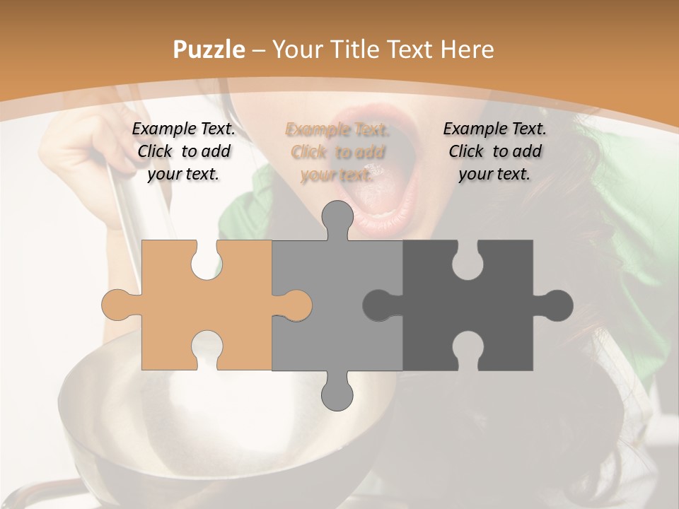 Ladle Woman Chief PowerPoint Template