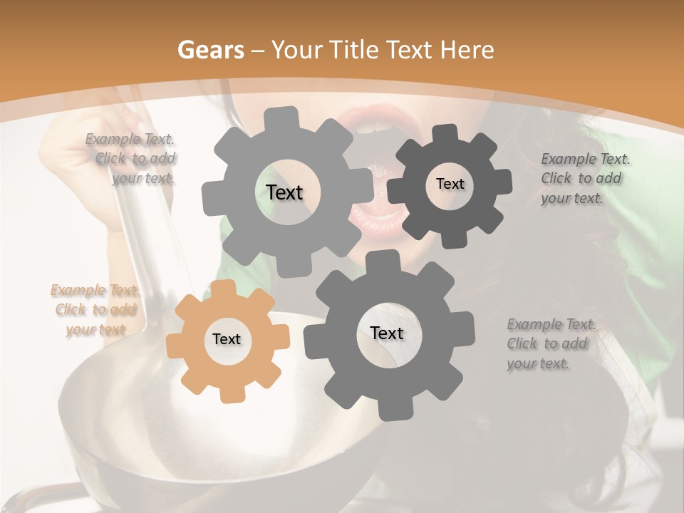 Ladle Woman Chief PowerPoint Template