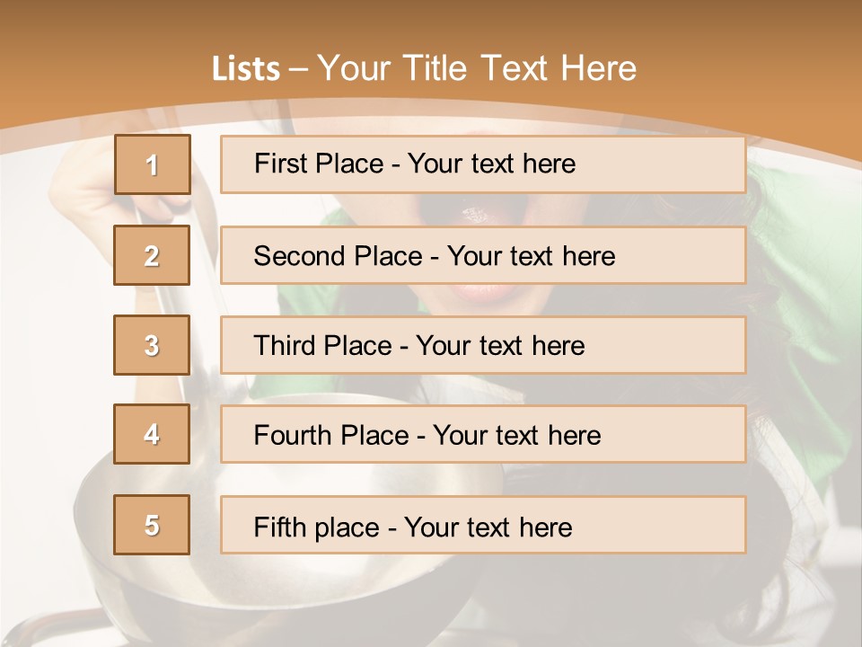 Ladle Woman Chief PowerPoint Template