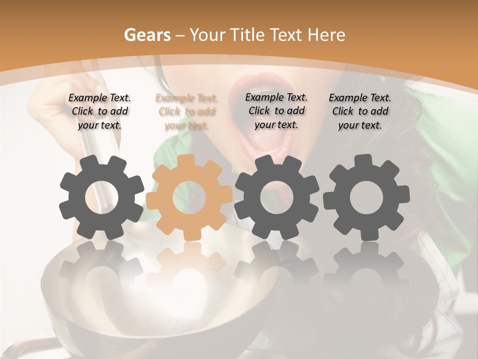 Ladle Woman Chief PowerPoint Template