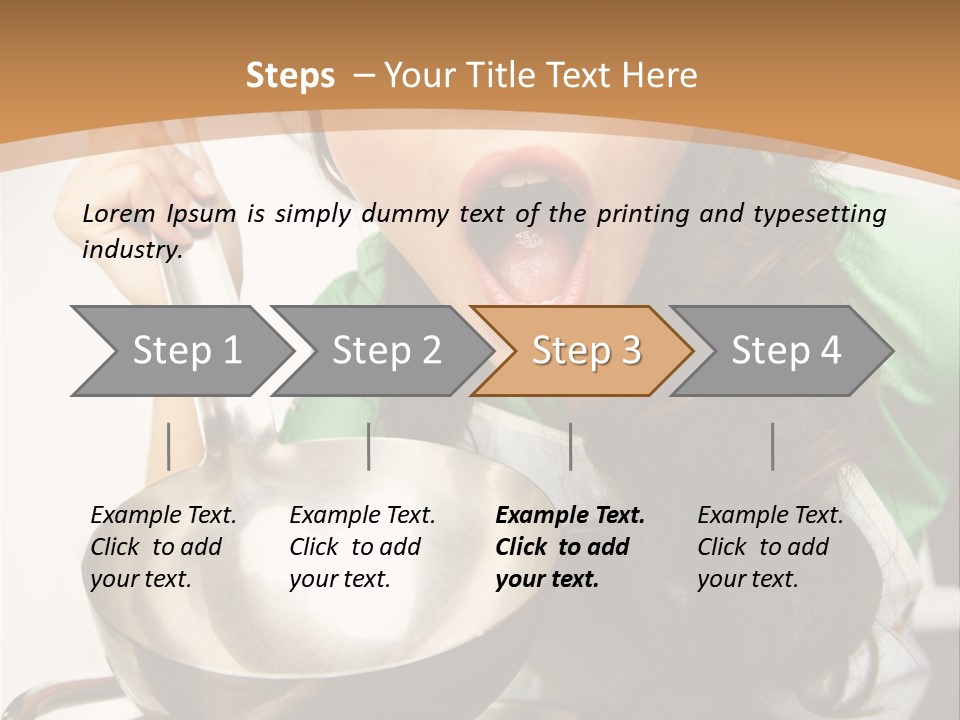 Ladle Woman Chief PowerPoint Template