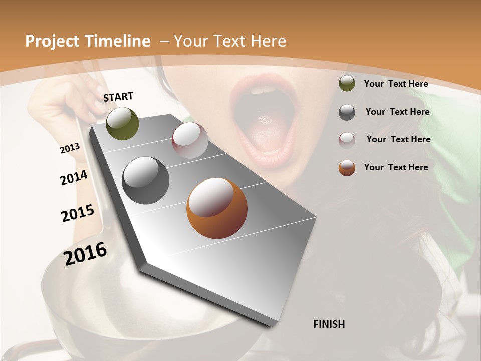 Ladle Woman Chief PowerPoint Template