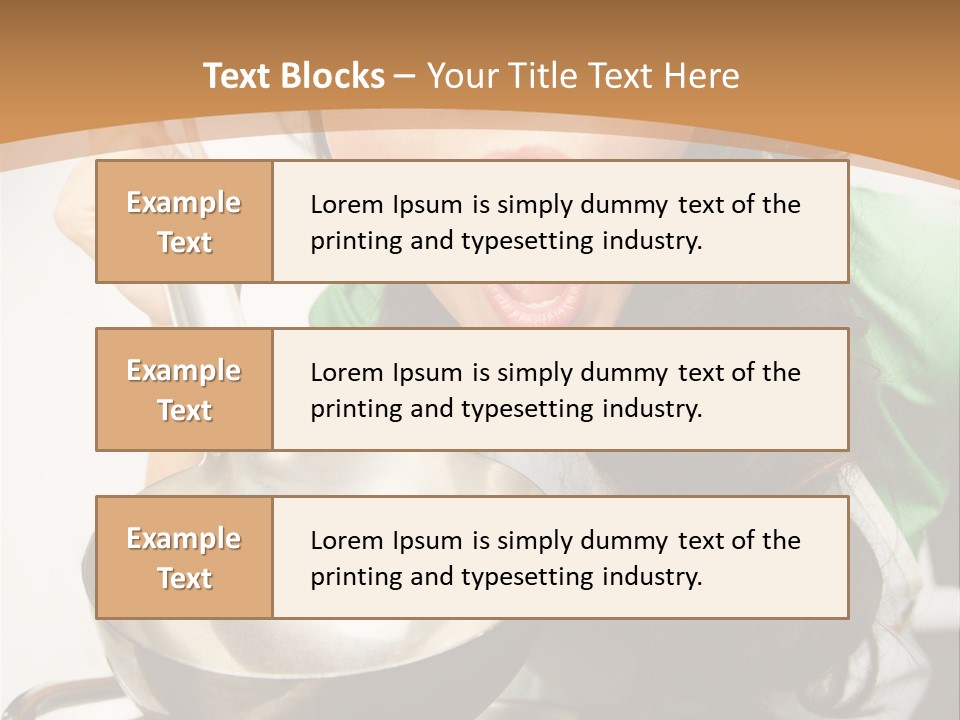Ladle Woman Chief PowerPoint Template