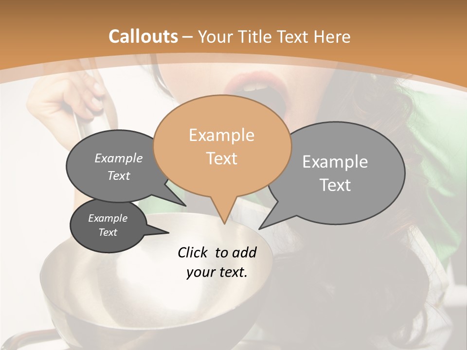 Ladle Woman Chief PowerPoint Template