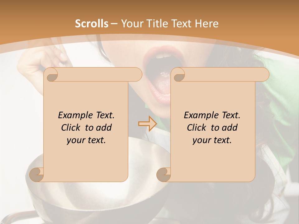 Ladle Woman Chief PowerPoint Template
