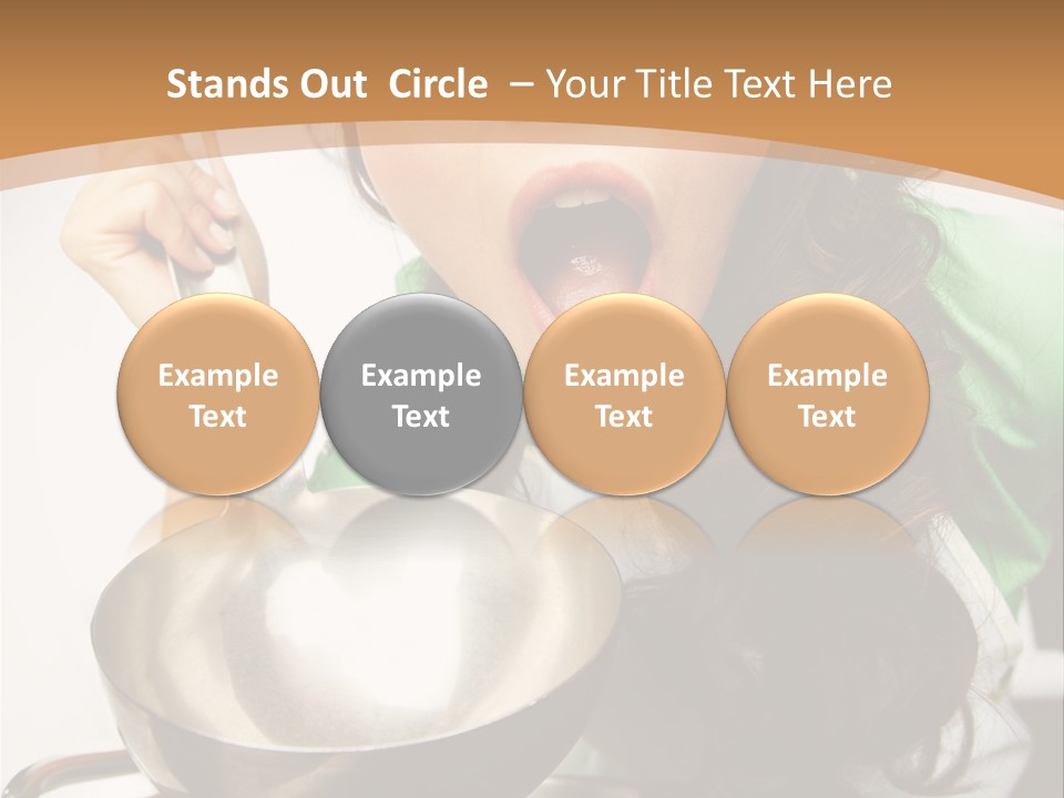 Ladle Woman Chief PowerPoint Template