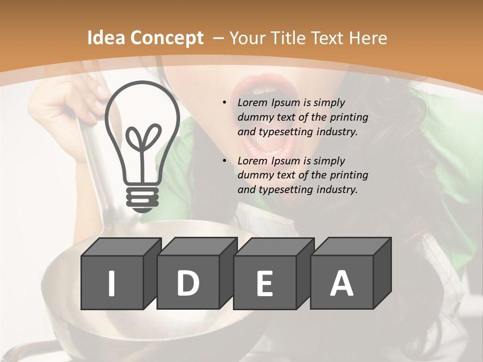 Ladle Woman Chief PowerPoint Template