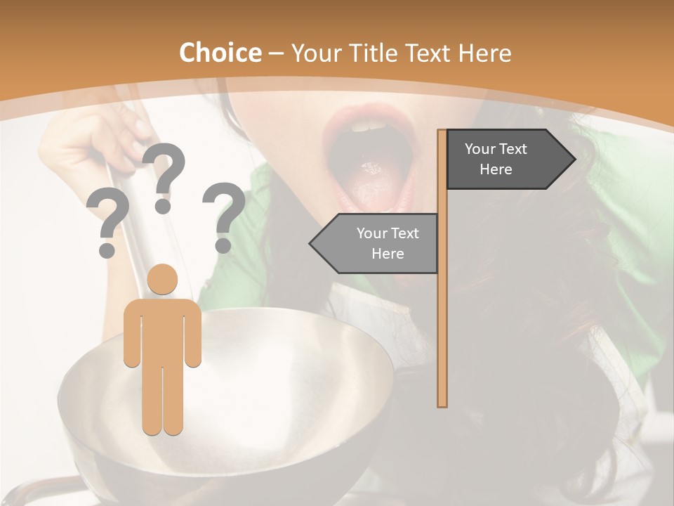 Ladle Woman Chief PowerPoint Template
