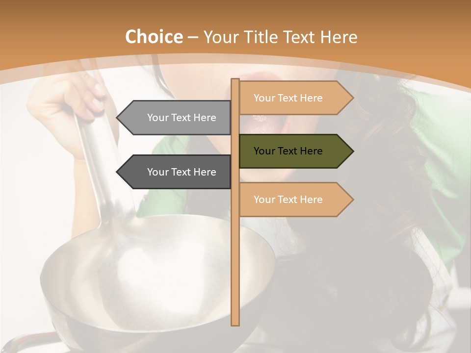 Ladle Woman Chief PowerPoint Template