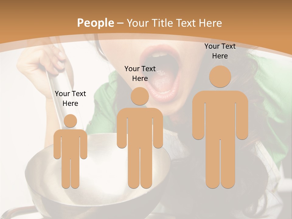 Ladle Woman Chief PowerPoint Template