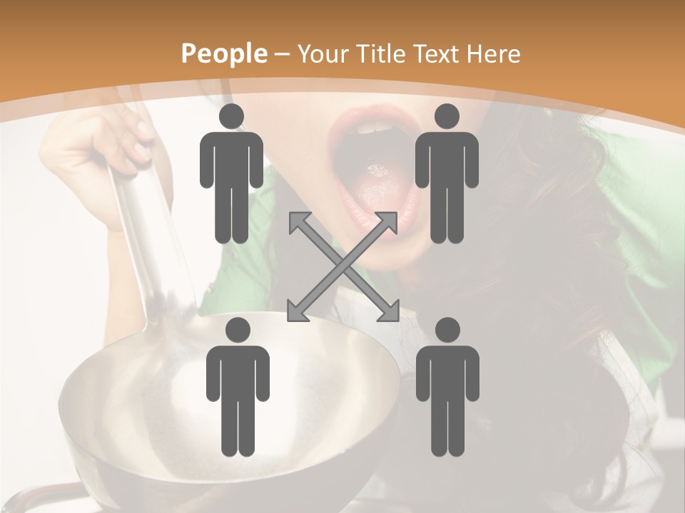Ladle Woman Chief PowerPoint Template