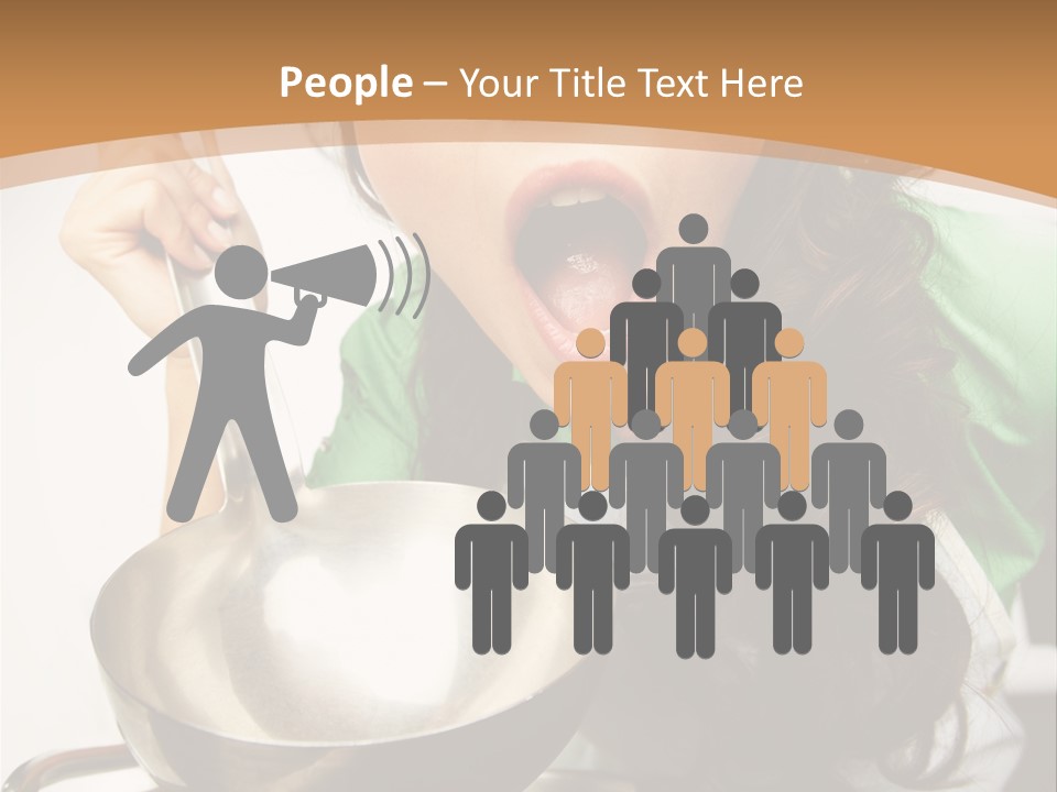Ladle Woman Chief PowerPoint Template