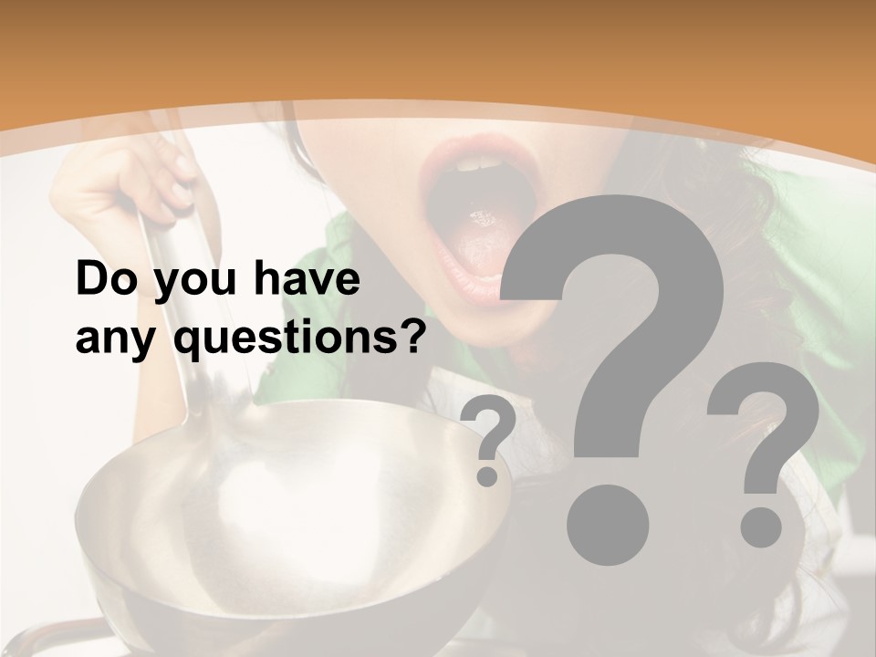 Ladle Woman Chief PowerPoint Template