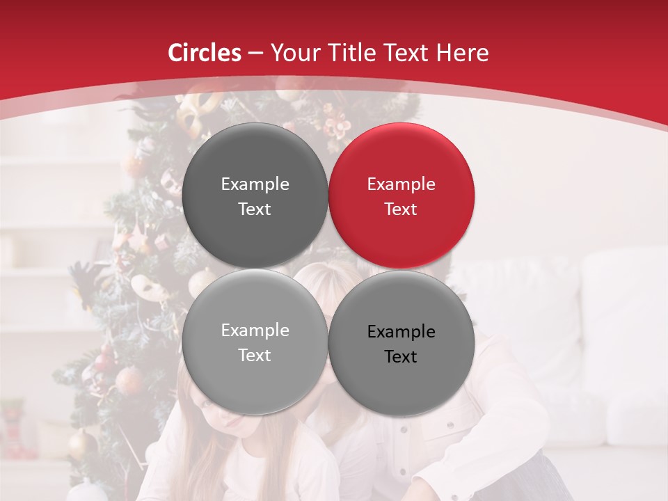 Spruce Young Girls PowerPoint Template