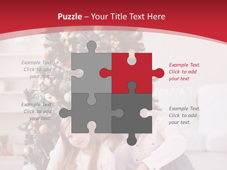 Spruce Young Girls PowerPoint Template